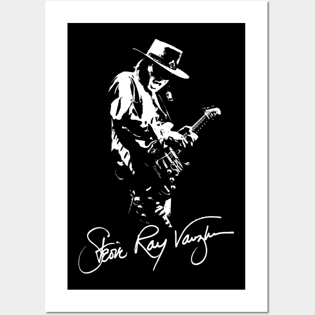 Stevie Ray Vaughan Fan Art Design Wall Art by Winmanlider